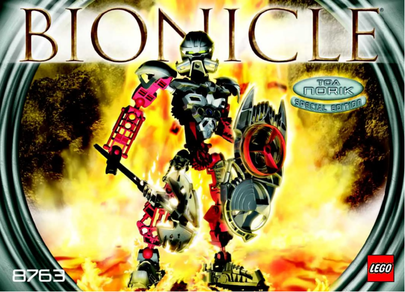 Page 1 de la notice Manuel utilisateur Lego Toa Norik