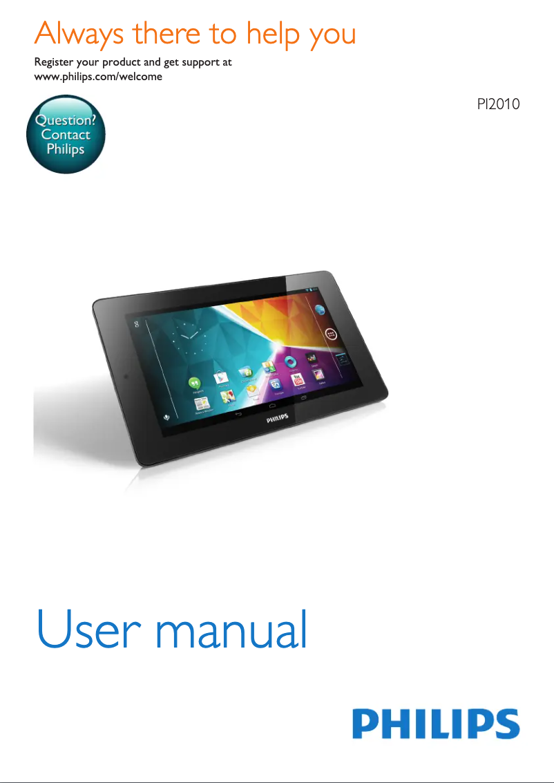 Page 1 de la notice Mode d'emploi Philips PI2010B1