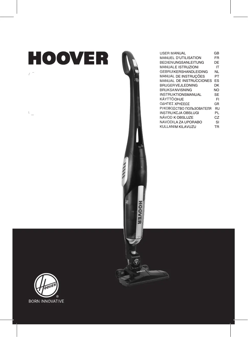 Page n°1 - Manuel utilisateur Hoover Athen Lite ATL24NS/1 011