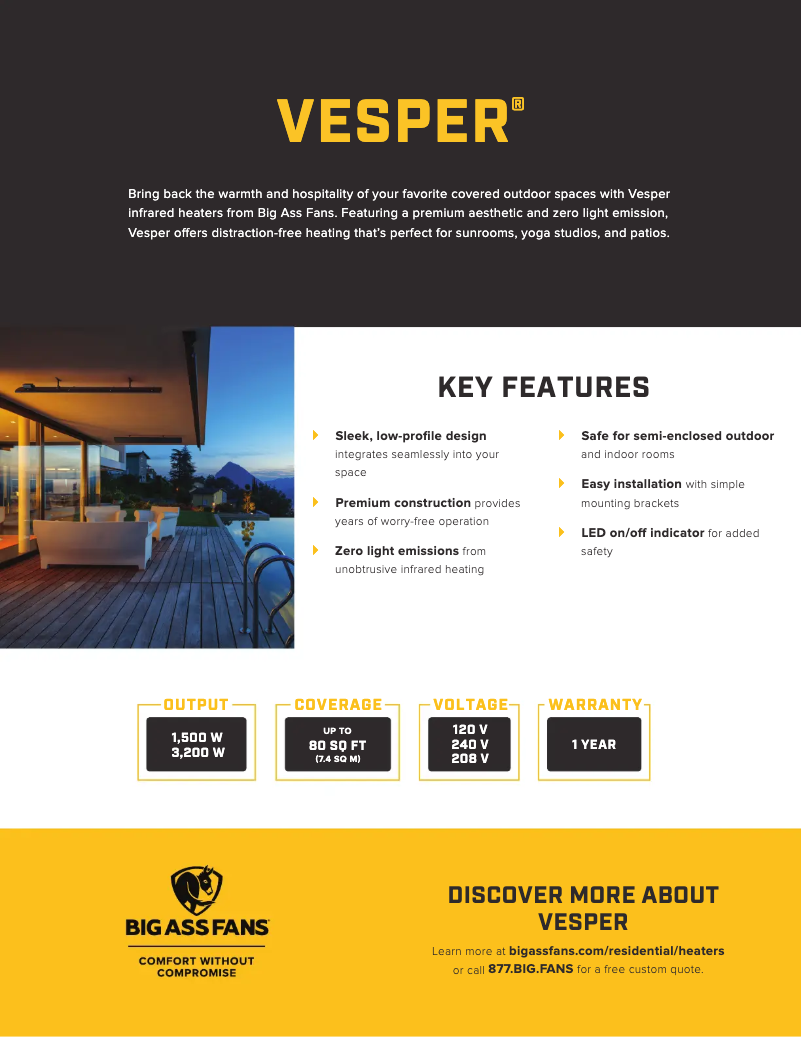 Page n°1 - Fiche technique Big Ass Fans BAFDS32240B