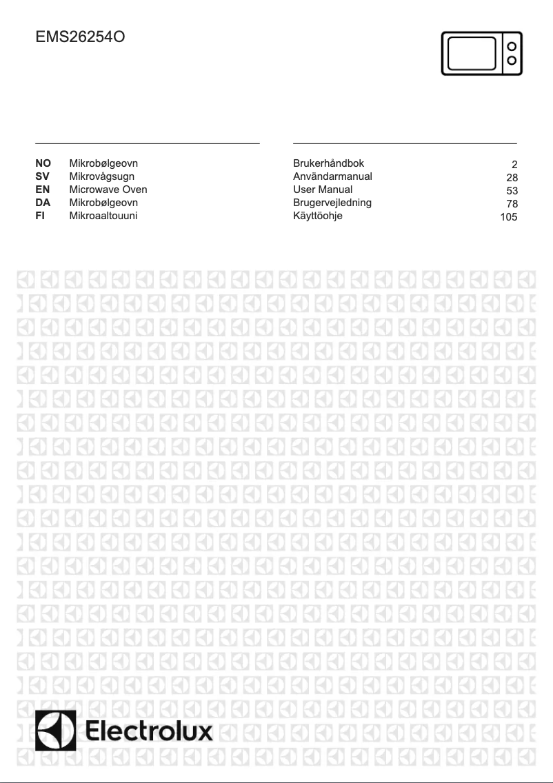 Page n°1 - Manuel utilisateur Electrolux EMS26254OX