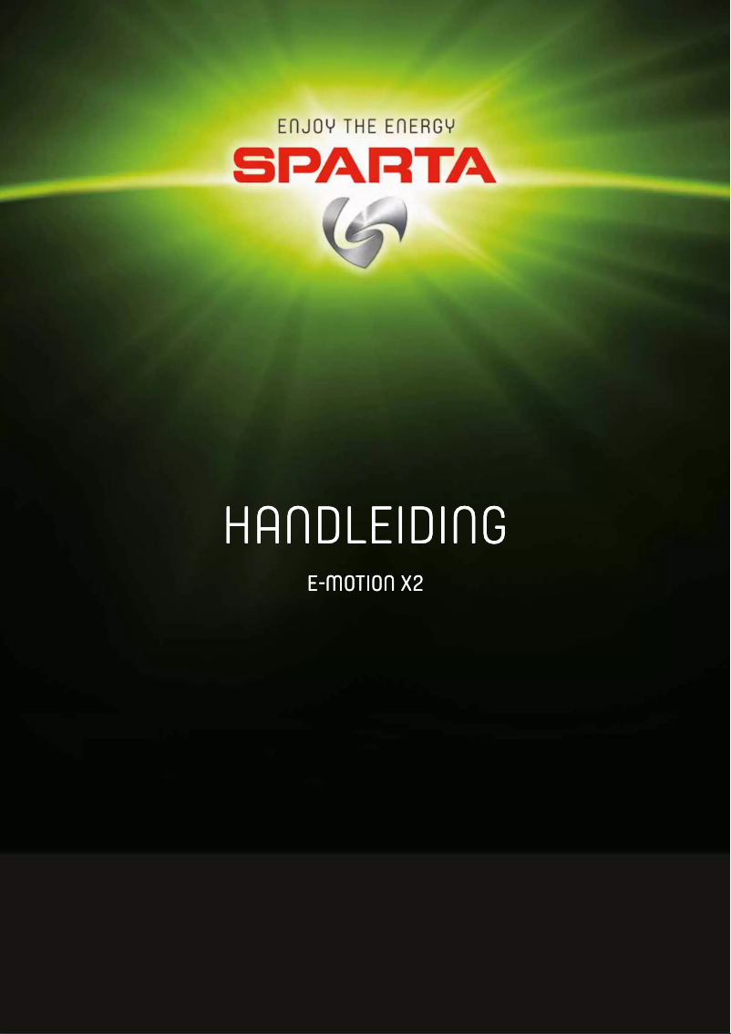 Page 1 de la notice Manuel utilisateur Sparta E-motion X2