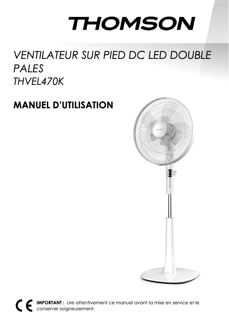 Image de la première page du manuel de l'appareil THVEL470K