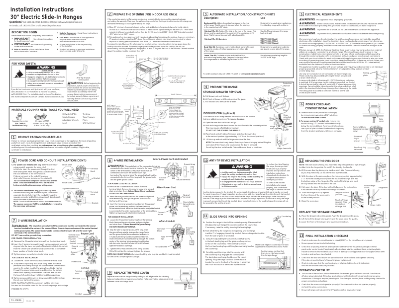 Page 1 de la notice Guide d'installation GE JSP42SNSS