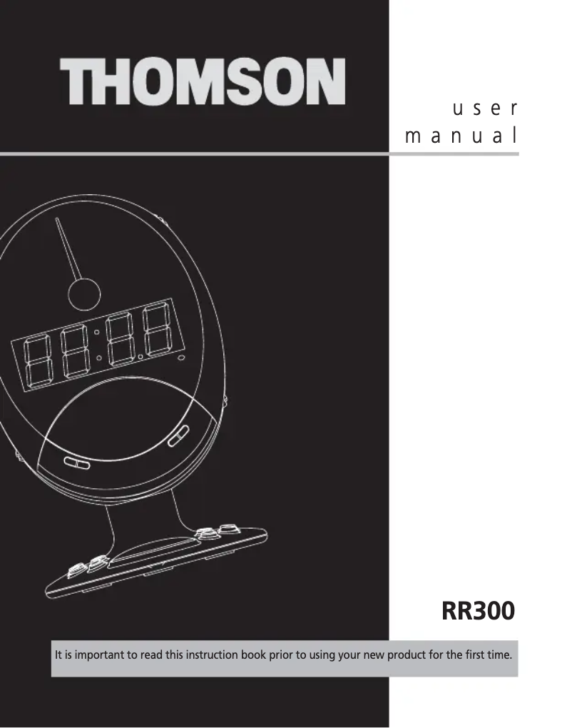 Página 1 del manual Manual de usuario Thomson RR300