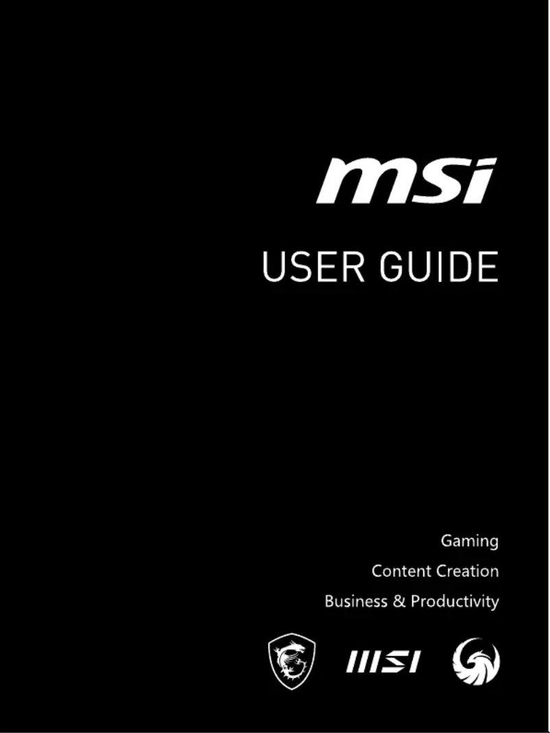 Page 1 de la notice Manuel utilisateur MSI Pulse 17