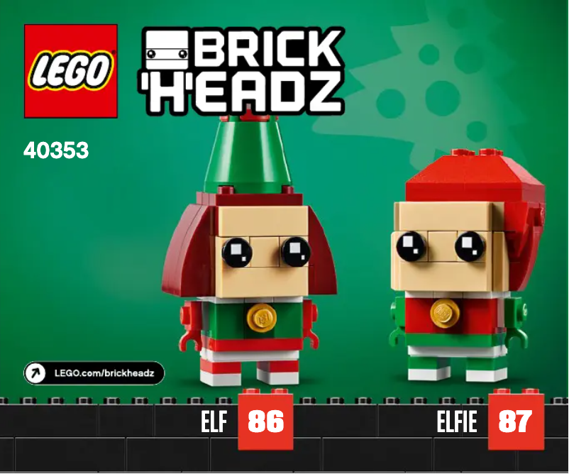 Imagen de la primera página del manual del dispositivo Brickheadz 40353