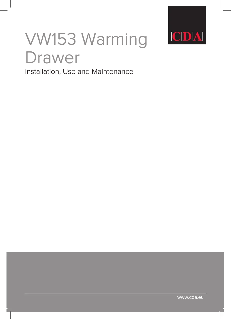 Page 1 de la notice Manuel utilisateur CDA VW153SS