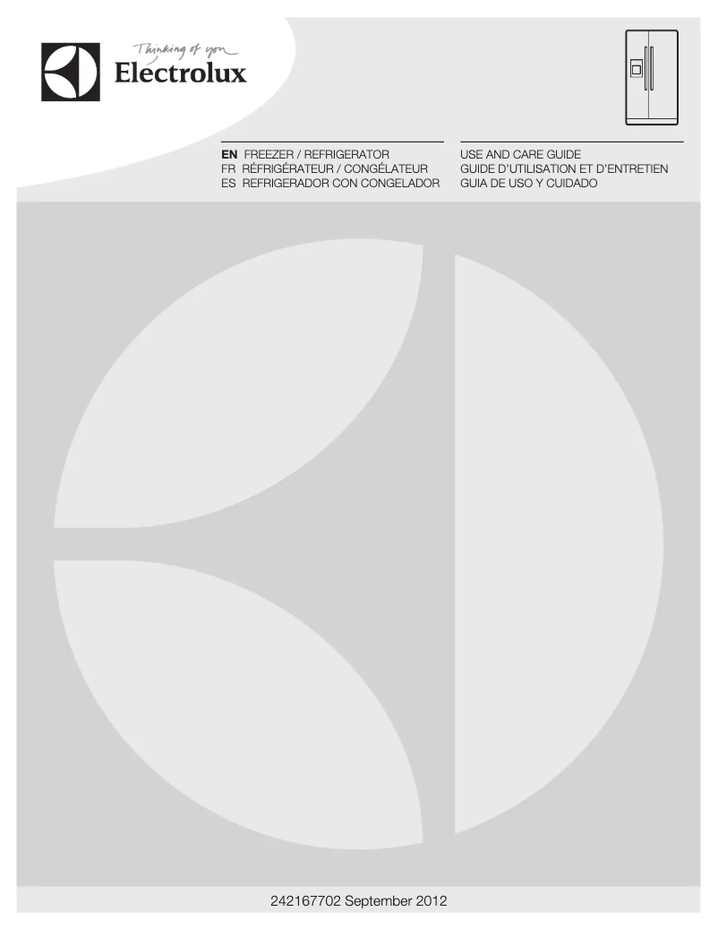 Page n°1 - Manuel d'utilisation et d'entretien Electrolux EI23CS35K