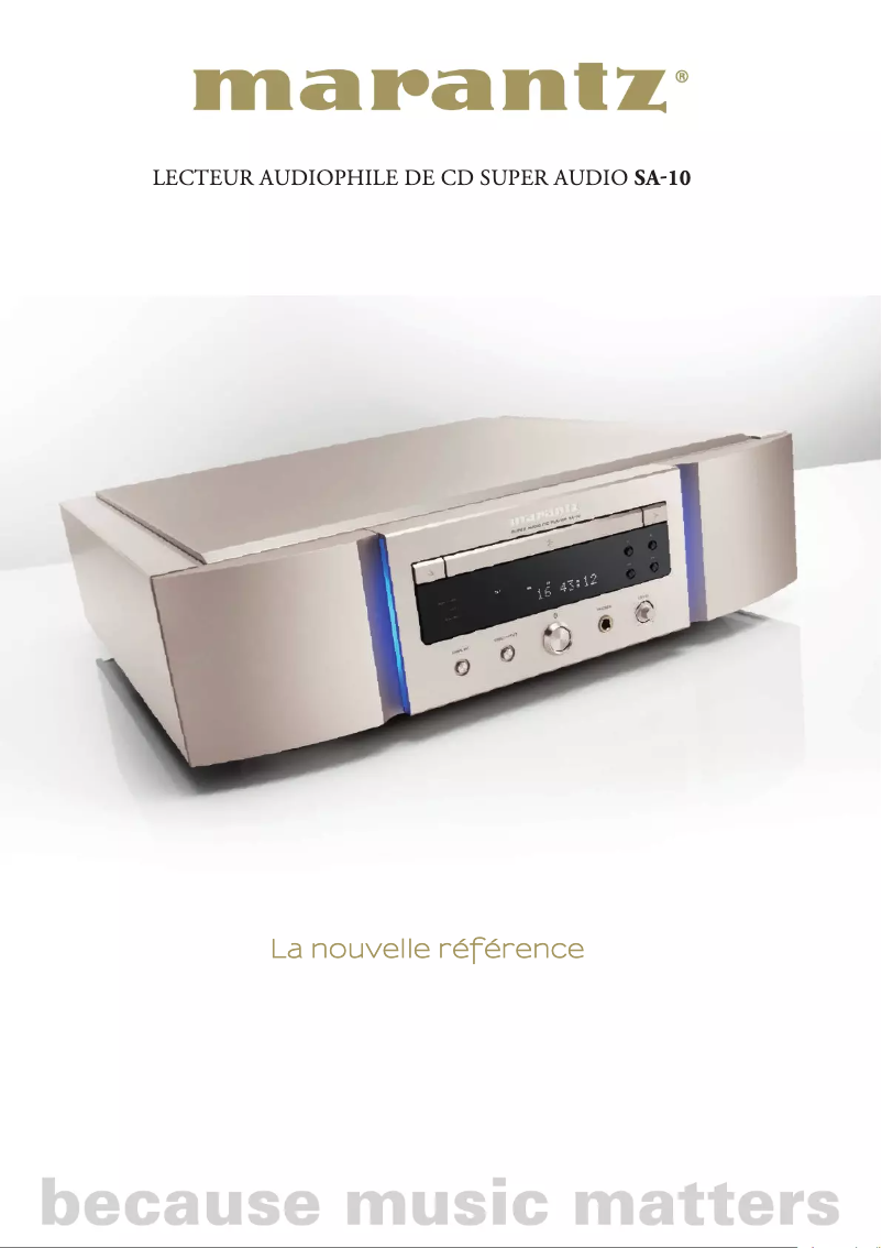 Image de la première page du manuel de l'appareil SA-10