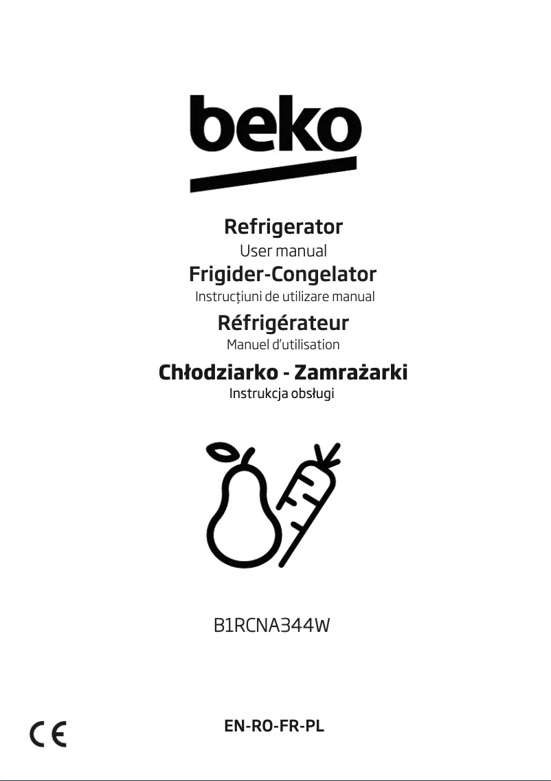 Page 1 de la notice Manuel utilisateur Beko B1RCNA344W