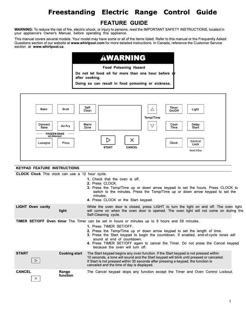 Image de la première page du manuel de l'appareil WFE535S0LZ