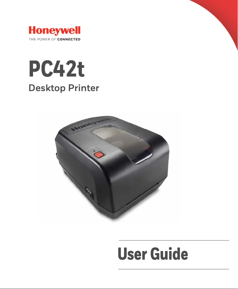 Page 1 de la notice Manuel utilisateur Honeywell PC42T PLUS