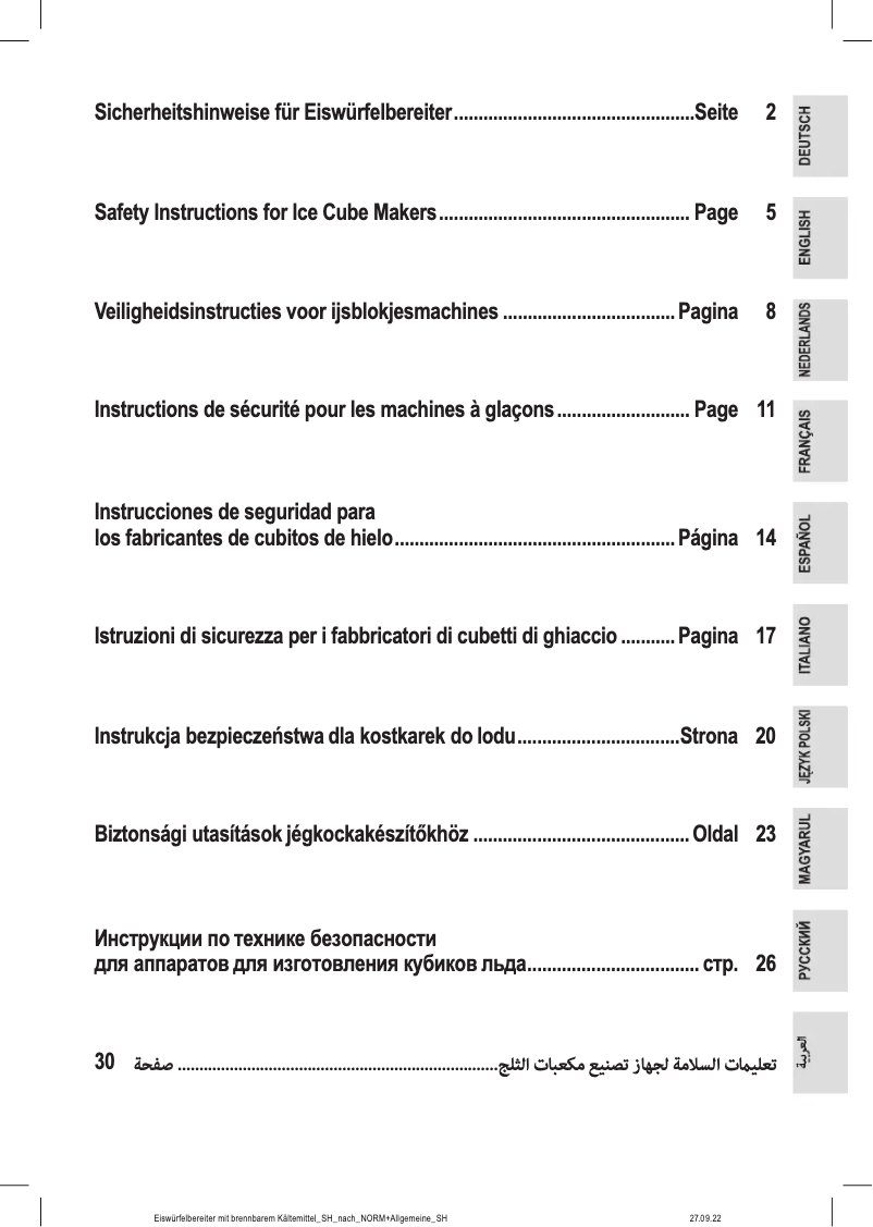 Page n°1 - Instructions / montage ProfiCook PC-EWB 1187