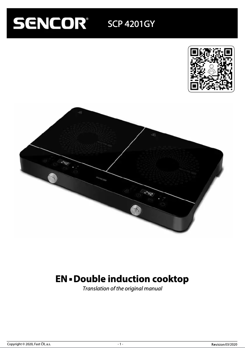 Page n°1 - Manuel utilisateur Sencor SCP 4201GY