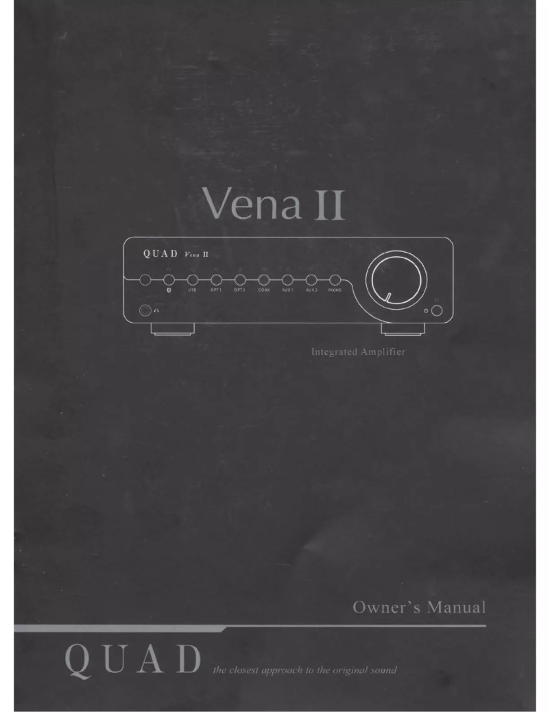 Page n°1 - Manuel utilisateur Quad Vena II