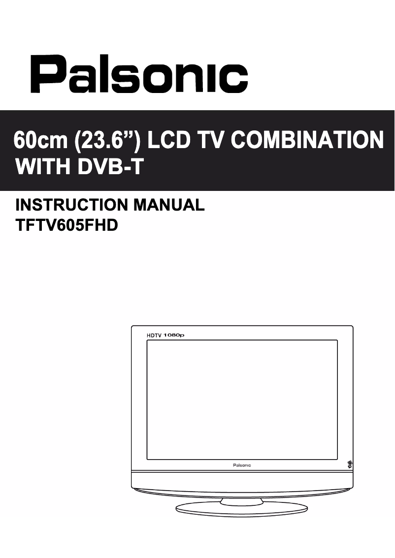 Page n°1 - Manuel utilisateur Palsonic TFTV605FHD