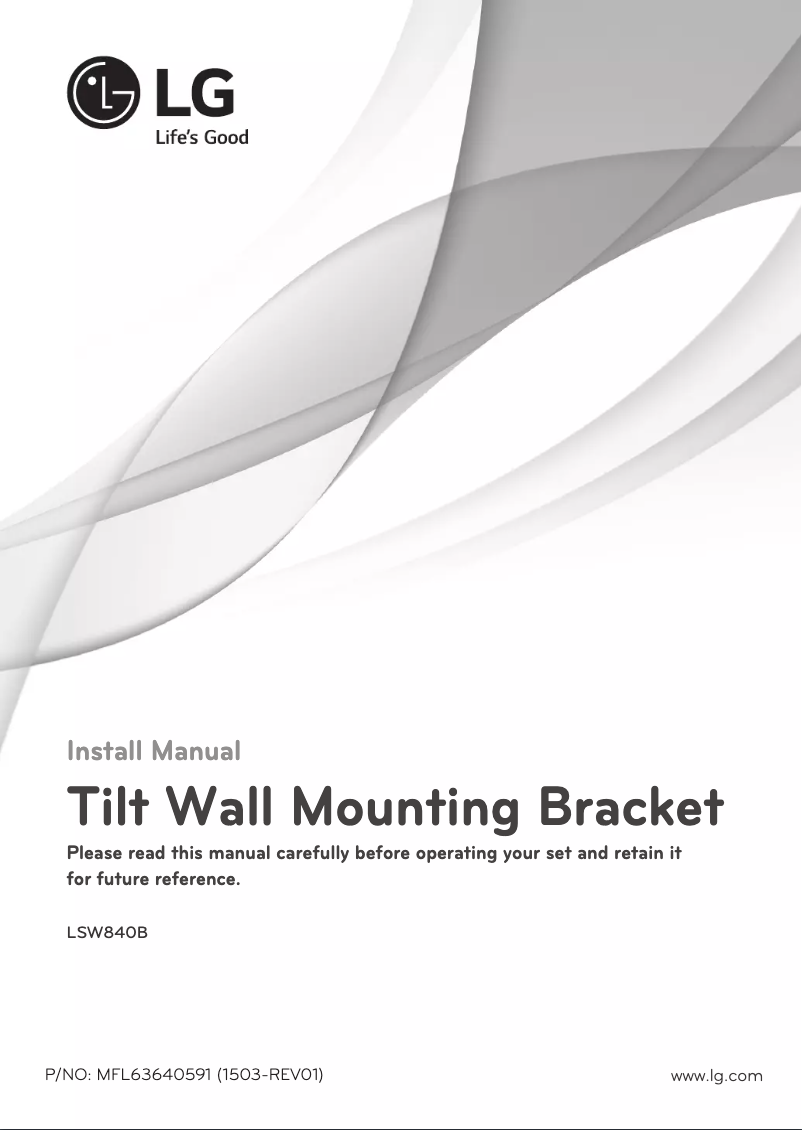 Image de la première page du manuel de l'appareil LSW840B