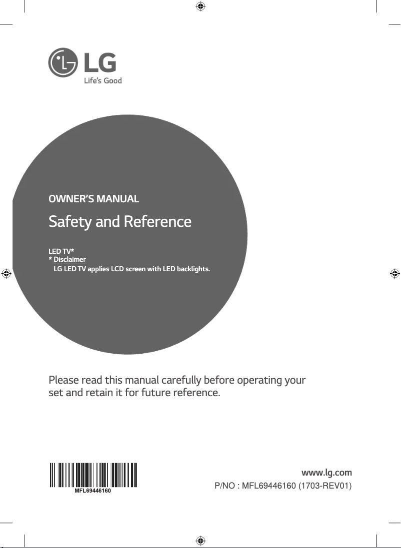 Page n°1 - Manuel utilisateur LG 65SJ850T