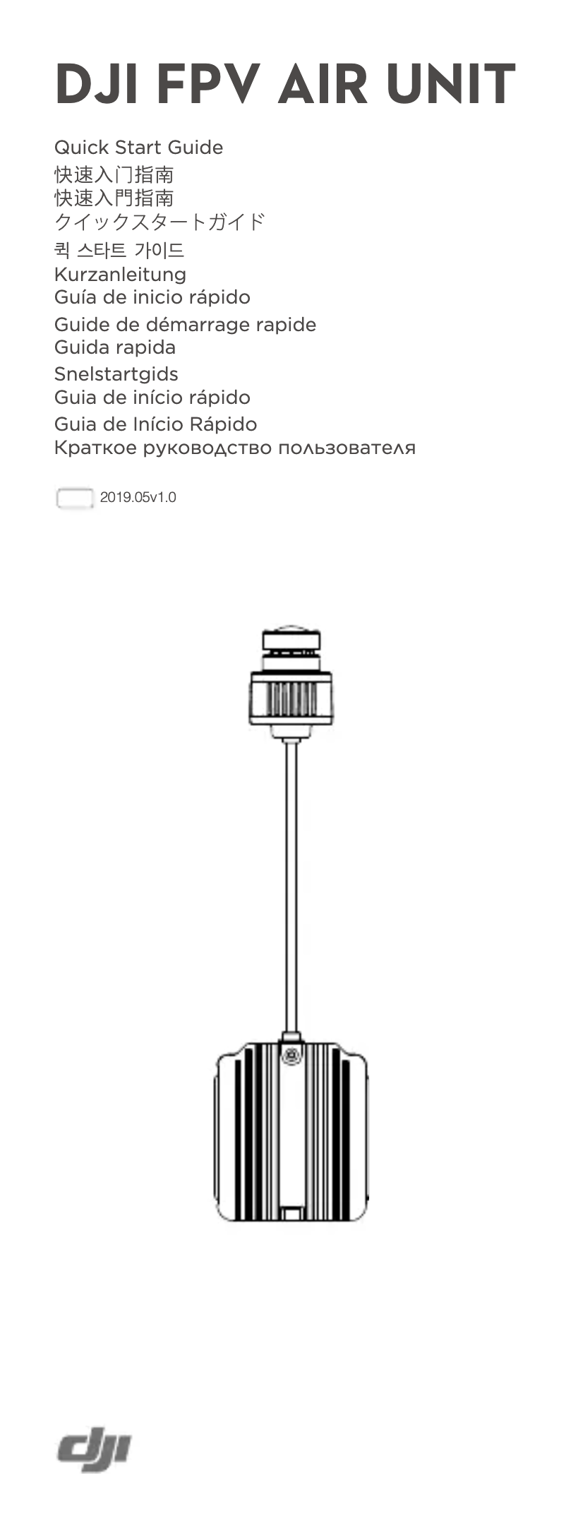 Imagen de la primera página del manual del dispositivo FPV Air Unit