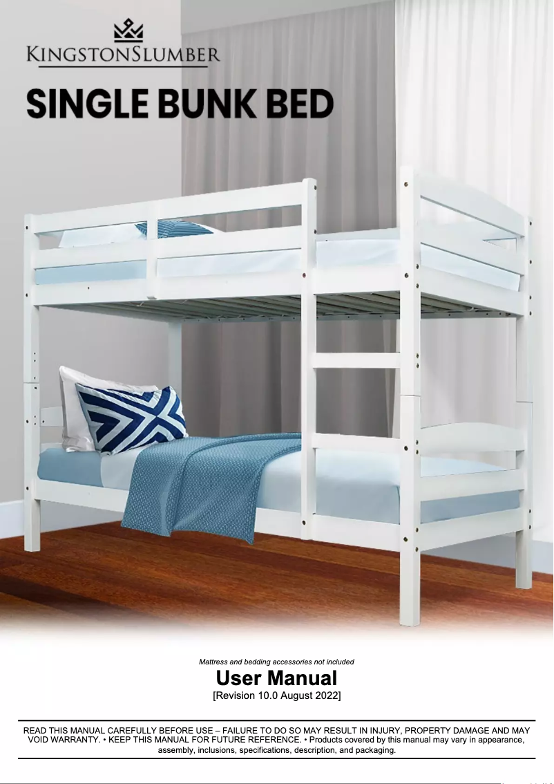 Page n°1 - Manuel utilisateur Kingston Slumber FURBBDKNGA11W