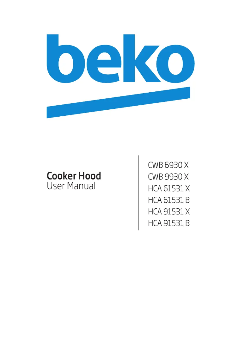 Page 1 de la notice Manuel utilisateur Beko HCA61531X