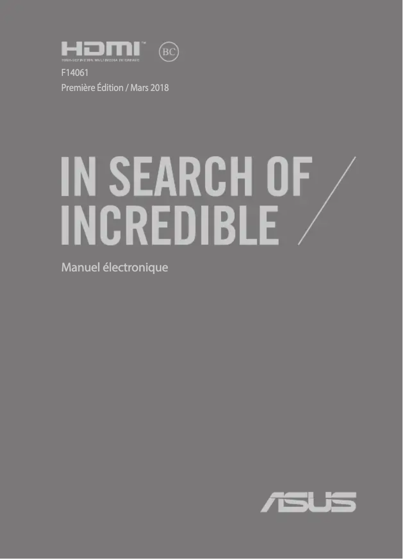 Page 1 de la notice Manuel utilisateur Asus VivoBook Flip 12