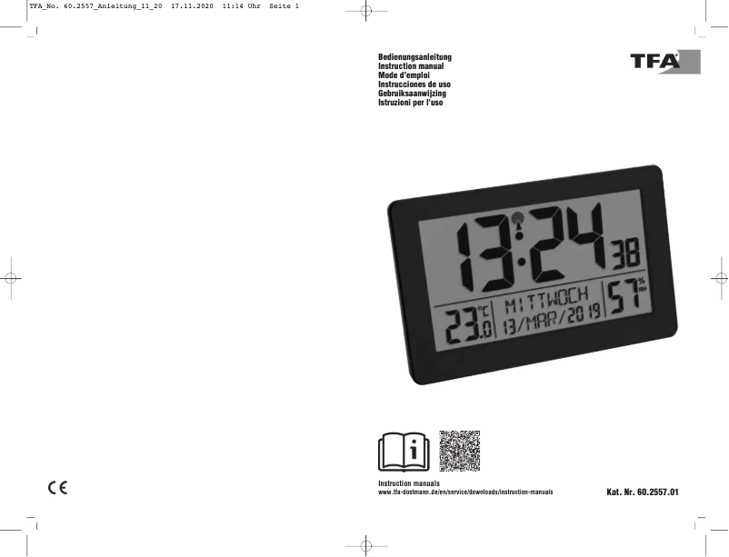 Image de la première page du manuel de l'appareil 60.2557.01