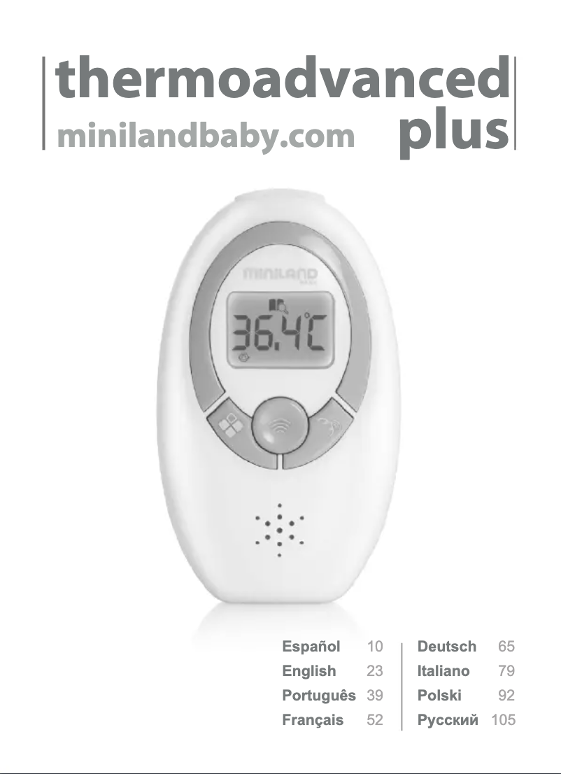 Page 1 de la notice Manuel utilisateur Miniland Thermoadvanced Plus