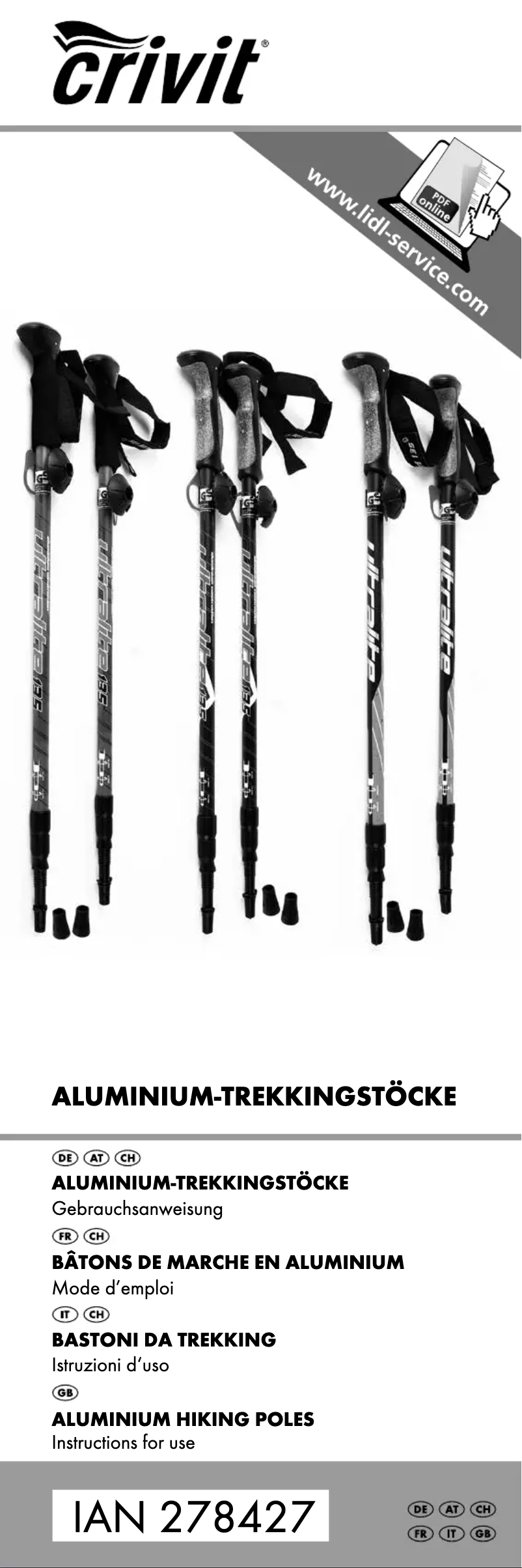 Page n°1 - Manuel utilisateur Crivit IAN 278427