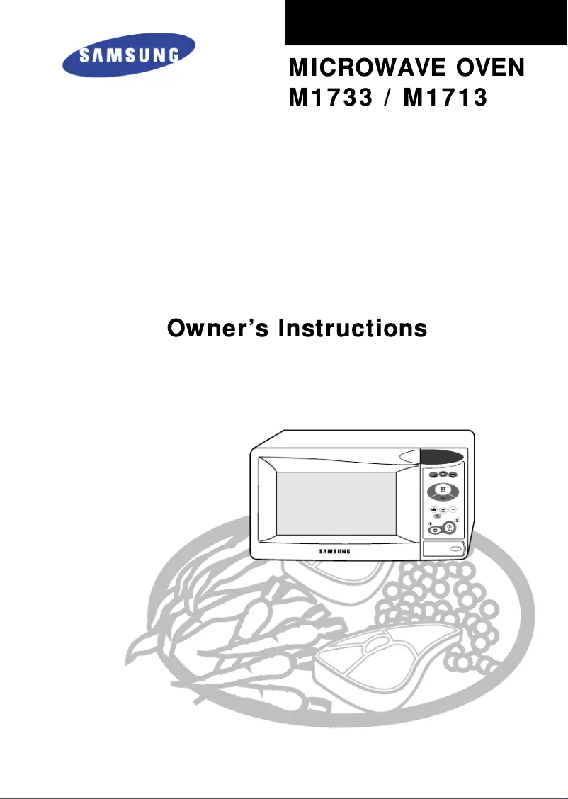 Page 1 de la notice Manuel utilisateur Samsung M1733