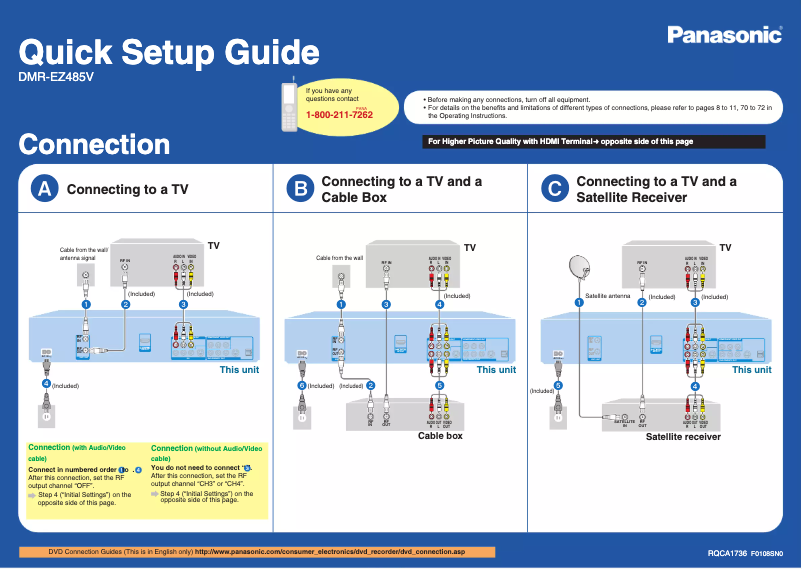 Image de la première page du manuel de l'appareil DMR-EZ48