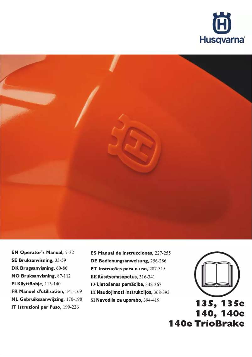 Page n°1 - Manuel utilisateur Husqvarna 140