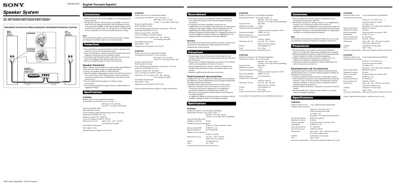 Image de la première page du manuel de l'appareil SS-MF500H