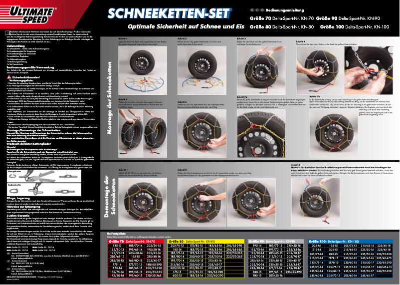 Page 1 de la notice Manuel utilisateur Ultimate Speed IAN 75722