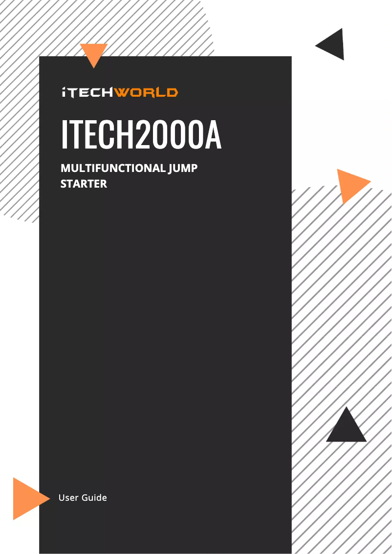 Page n°1 - Manuel utilisateur itechworld iTECH2000A