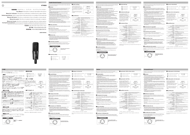 Page n°1 - Manuel utilisateur Audio-Technica AT4050