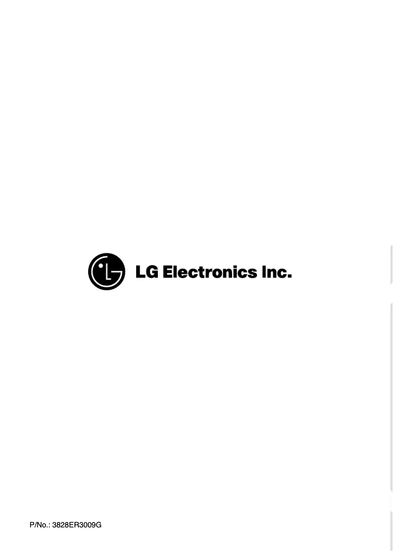 Page n°1 - Manuel utilisateur LG WD-1074FB