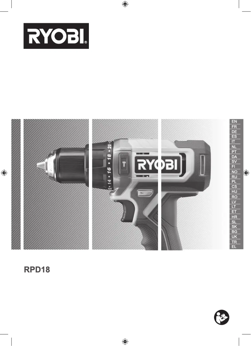 Page 1 de la notice Manuel utilisateur RYOBI One+ RPD181