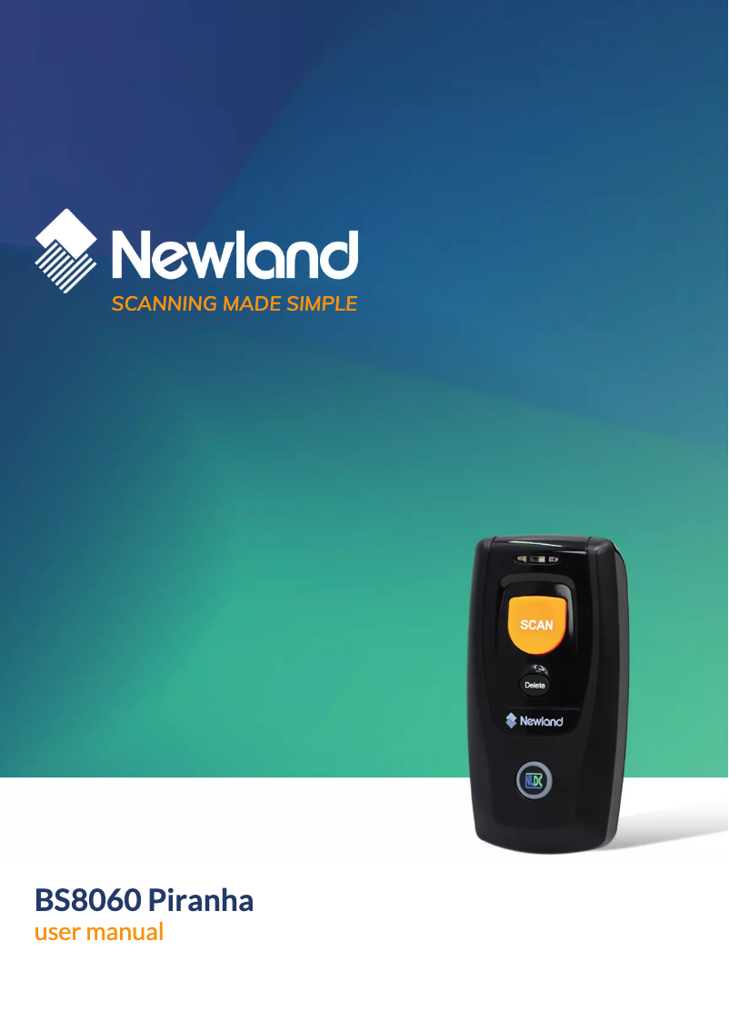 Página 1 del manual Manual de usuario Newland NLS-BS8060