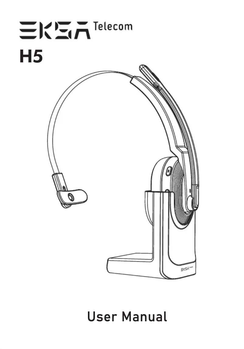 Page n°1 - Manuel utilisateur EKSA H5