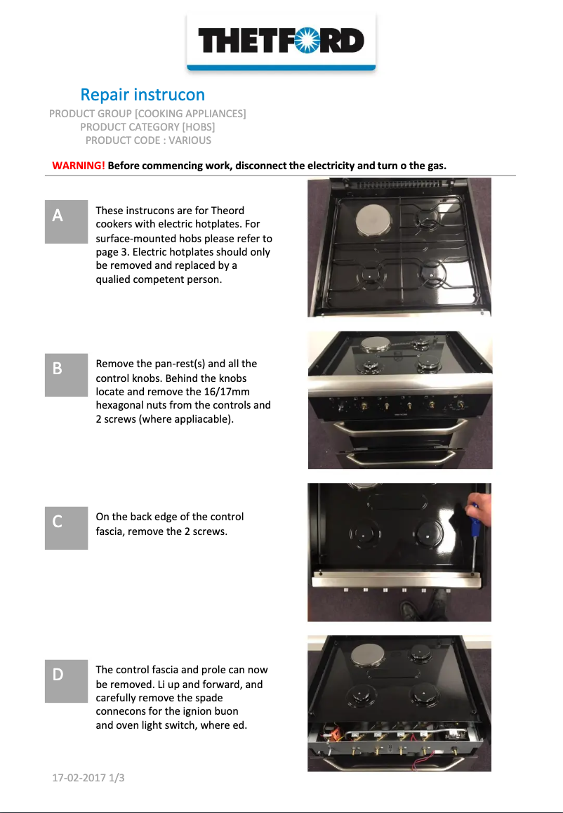 Imagen de la primera página del manual del dispositivo K1500 SCK40