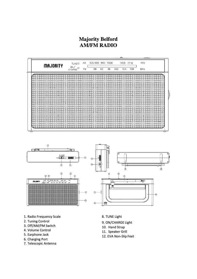 Image de la première page du manuel de l'appareil Belford