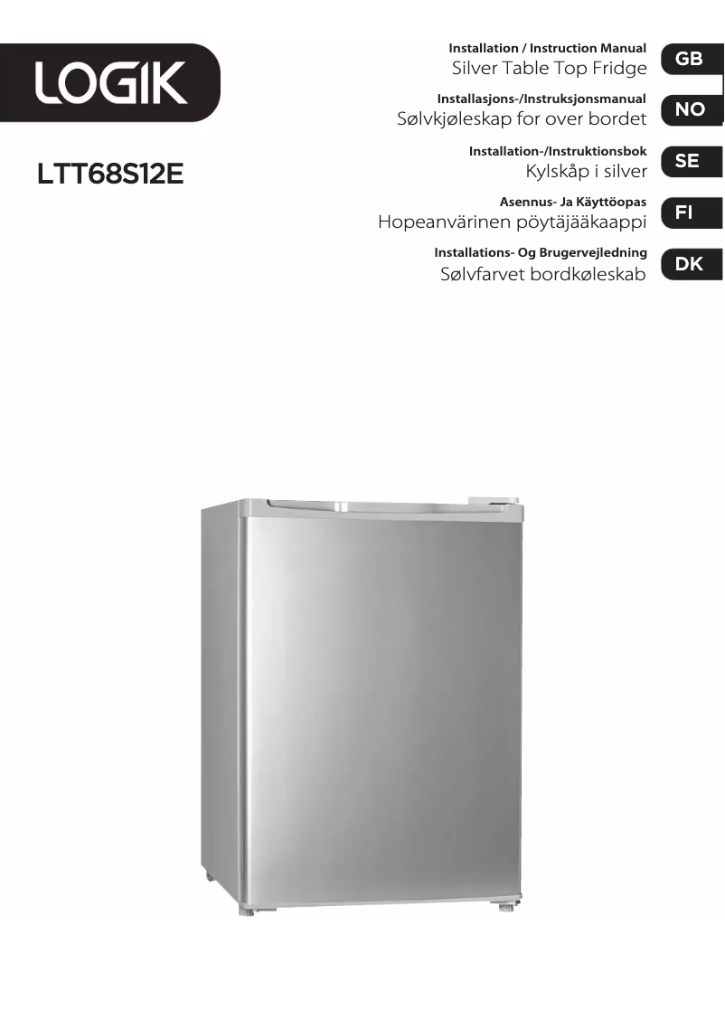 Page 1 de la notice Manuel utilisateur Logik LTT68S12E