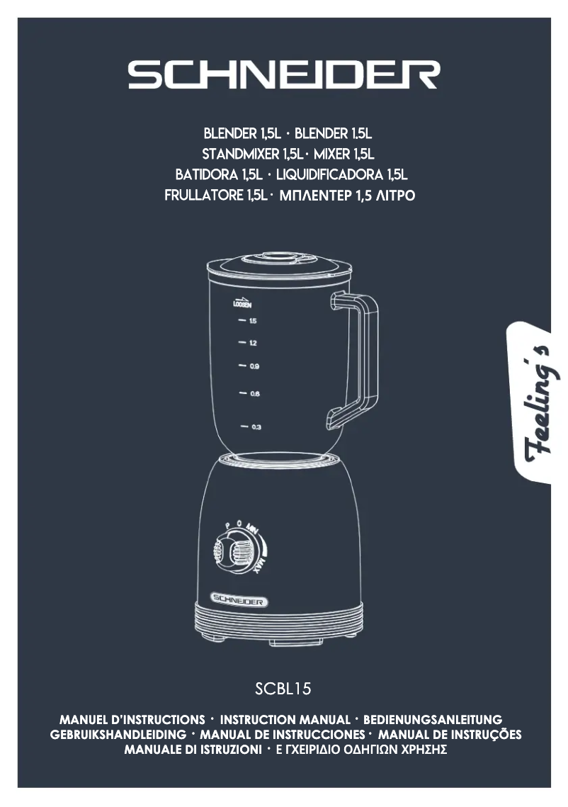 Image de la première page du manuel de l'appareil SCBL15ACA