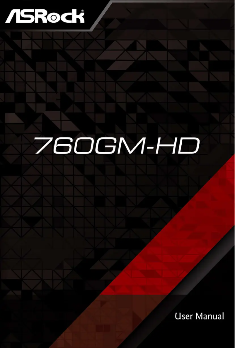 Page n°1 - Manuel utilisateur Asrock 760GM-HD