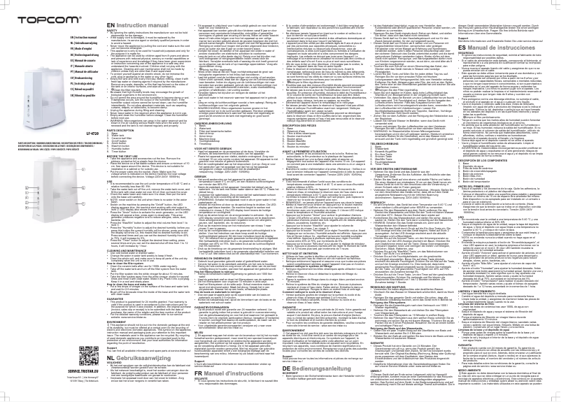 Página 1 del manual Manual de usuario Topcom LF-4720