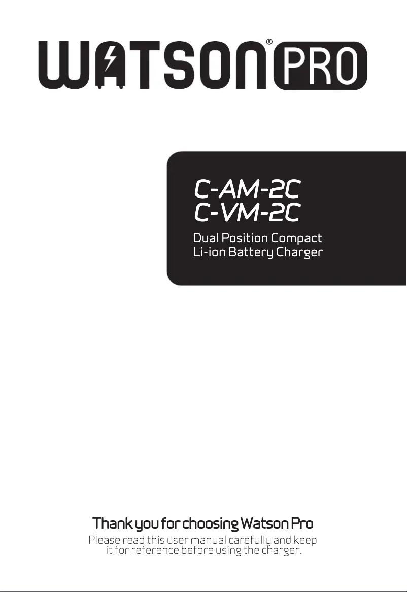 Page 1 de la notice Manuel utilisateur Watson C-VM-2C