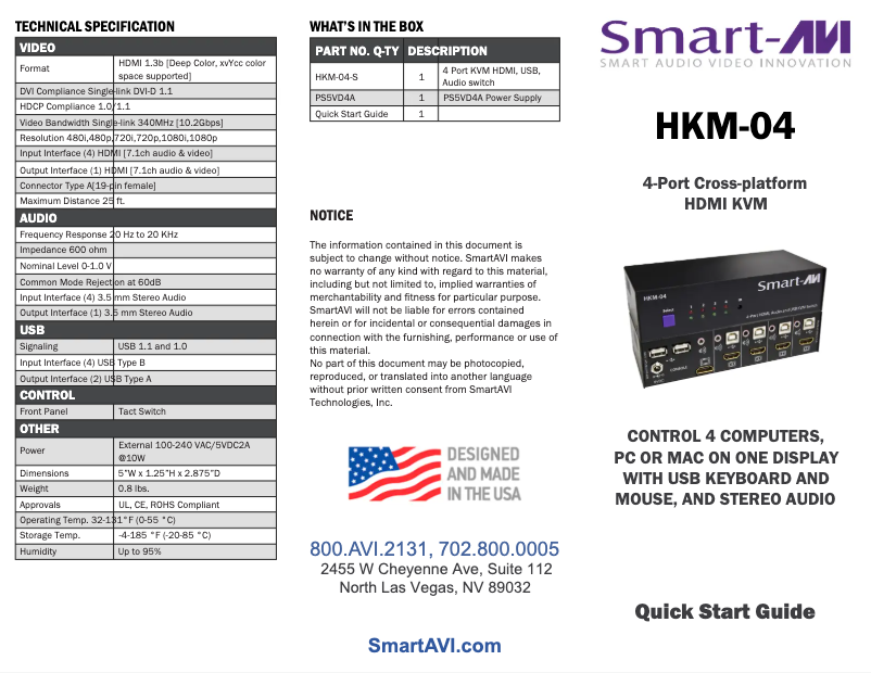 Image de la première page du manuel de l'appareil HKM-04