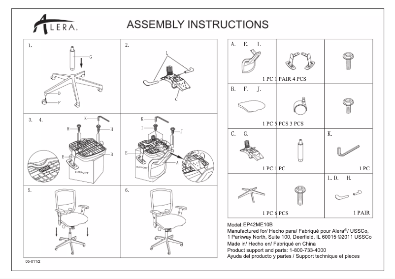 Page 1 de la notice Manuel utilisateur Alera Epoch EP42ME10B